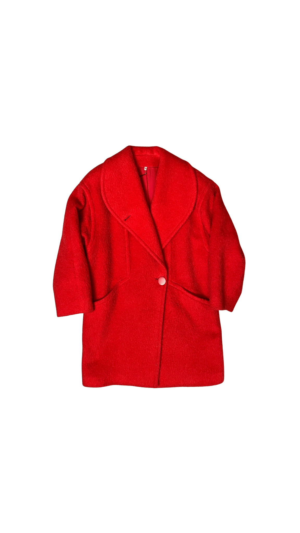 Cappotto rosso lana taglia S - EternaVintage